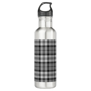 Ash Grey Blackwatch Campbell Tartan Plaid 710 Ml Water Bottle