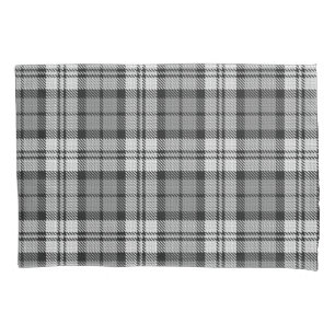 Ash Grey Blackwatch Campbell Tartan Plaid Pillowcase
