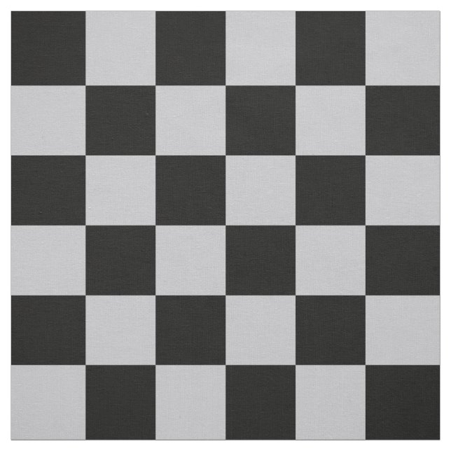 Ash Grey Grey Chequered Pattern Design Fabric (Swatch)