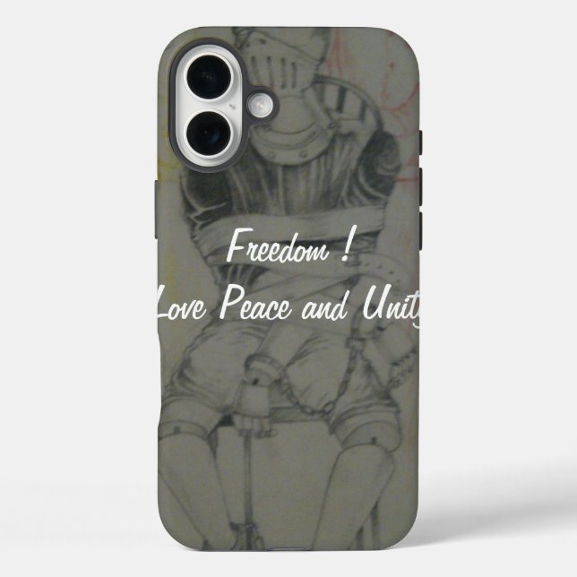 Ash Grey: Lovely Freedom Peace and Unity Case-Mate iPhone Case (Back)