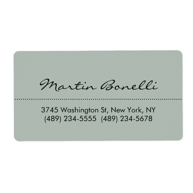 Ash Grey Modern Minimalist Plain (Front)