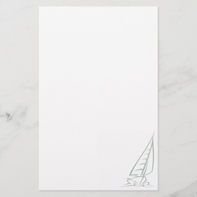 Ash Grey Sailing Stationery (Front)