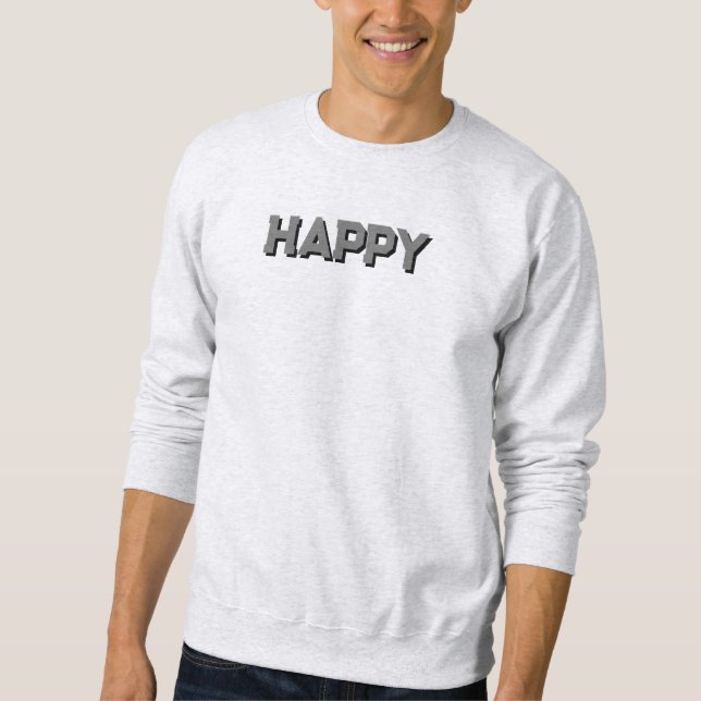 Ash grey sweatshirt for men and women's wear (Front)