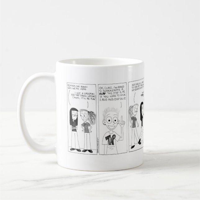 Ash & Meg Tap Dancing mug (Left)