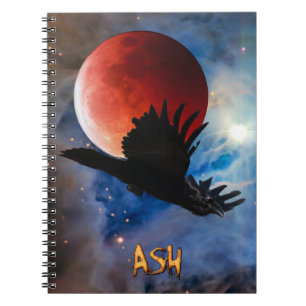 ASH Mystical Raven & Eclipsed Moon Notebook