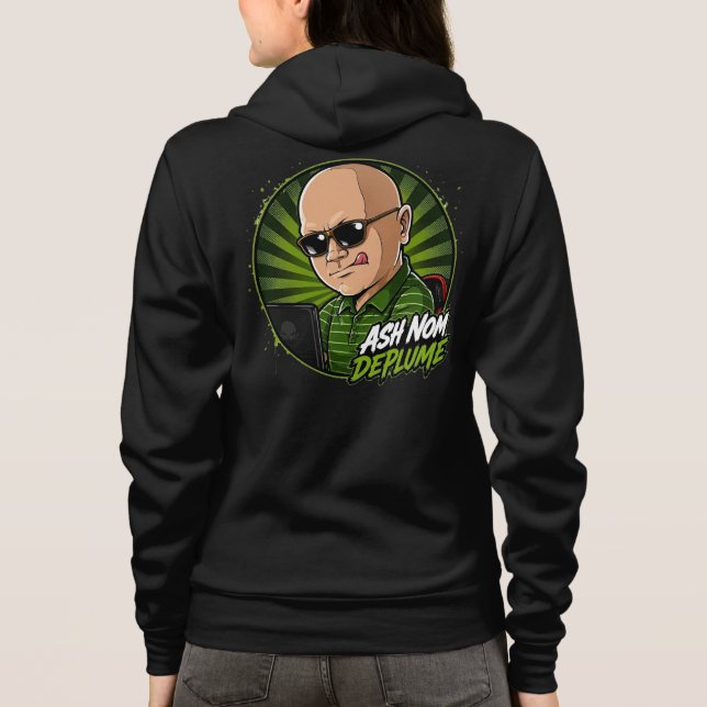 Ash Nom DePlume Zip-up Hoodie (Back)