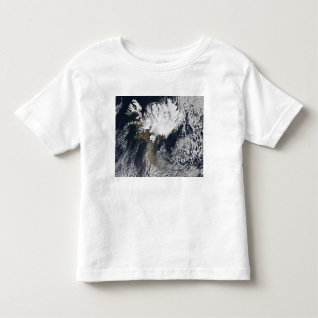 Ash plume from Eyjafjallajokull Volcano, Icelan Toddler T-Shirt (Front)