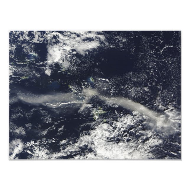 Ash Plume from Soufriere Hills, Montserrat Photo Print (Front)