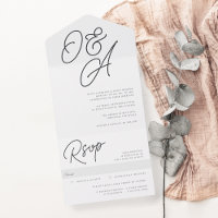 Ash | Script Watermark Monogram Wedding