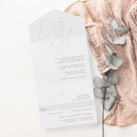 Ash | Script Watermark Monogram Wedding