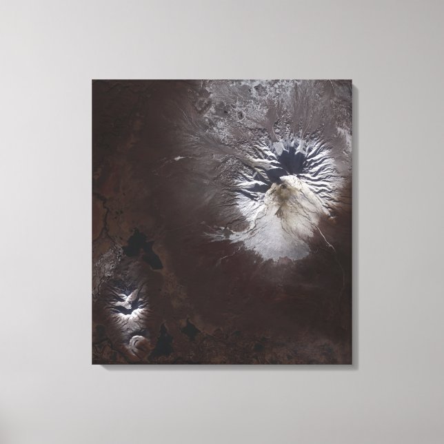 Ash stains on Russia's Shiveluch volcanoÃ¯Â¿Â½s sl Canvas Print (Front)