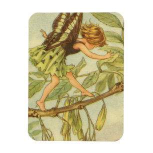 Ash Tree Fairy Walking on Branch Magnet