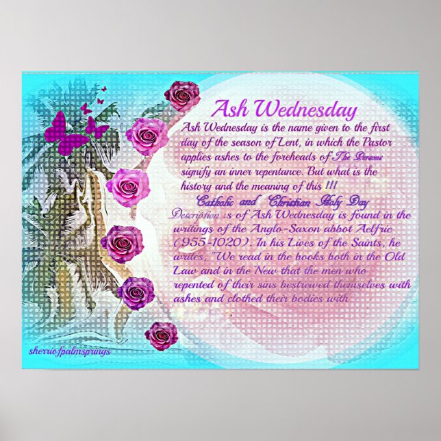 ASH WEDNESDAY  POSTER (Front)