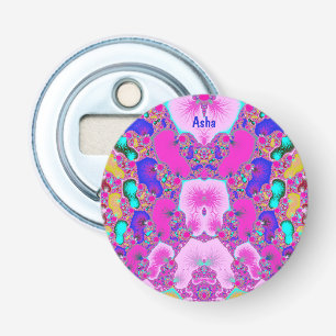 ASHA ~ Pretty Multicolored ~ 3D Fractal Bottle Opener