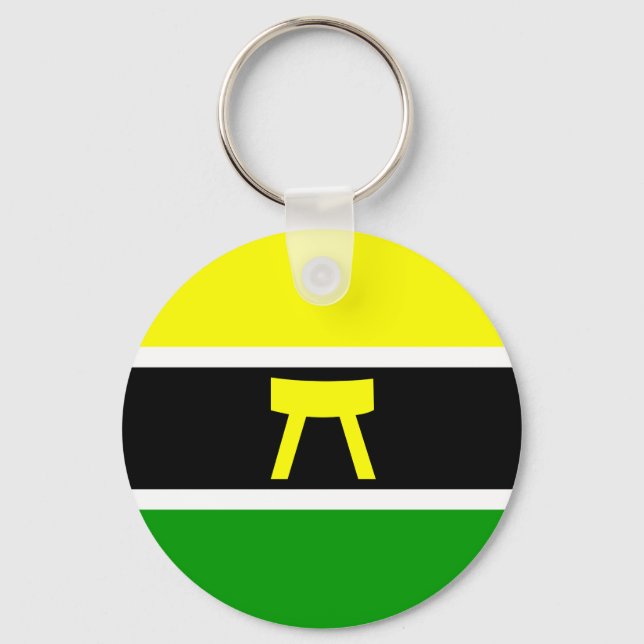 Ashanti, Ghana flag Key Ring (Front)