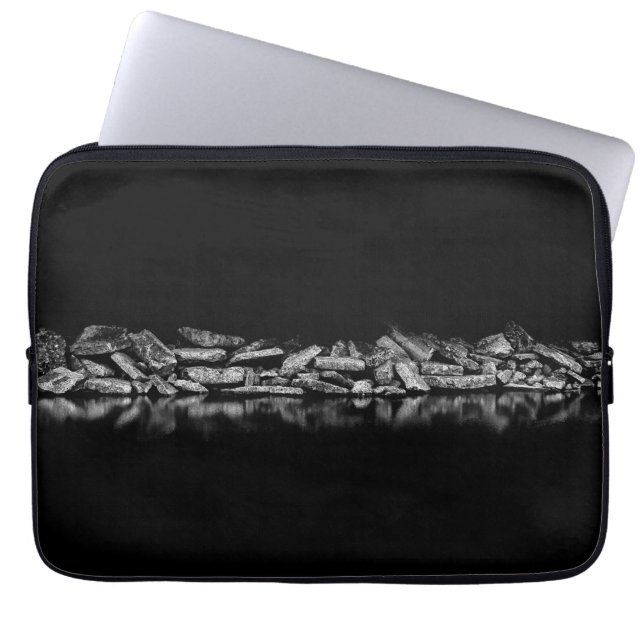 Ashbridges Bay Breakwall 1 Laptop Sleeve (Front)