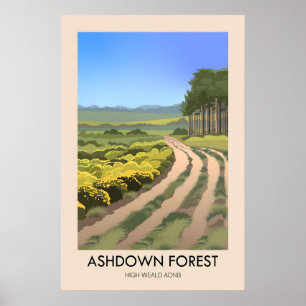 Ashdown Forest Travel Poster