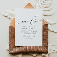 ASHER Elegant Calligraphy Script We Do Wedding