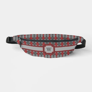 Ashes and Embers Argyle Bum Bags