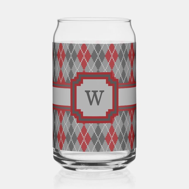 Ashes and Embers Argyle Can Glass (Front)