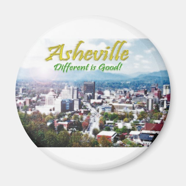 Asheville...Different is good! Magnet (Front)