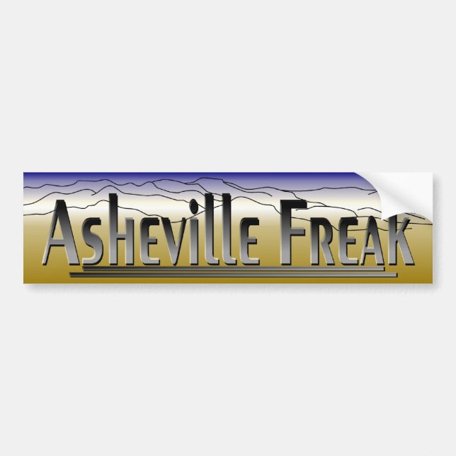 Asheville Freak BS.1 Bumper Sticker (Front)