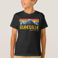 Asheville Mountains Retro Vintage T-Shirt
