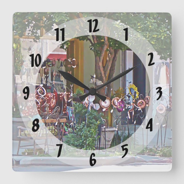 Asheville NC - Gift Shop Square Wall Clock (Front)