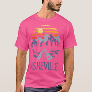 Asheville North Carolina Blue Ridge Mountains Camp T-Shirt