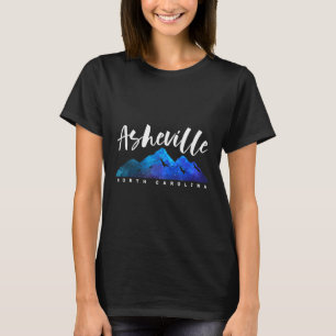 Asheville North Carolina Camping Hiking Skiing Fam T-Shirt