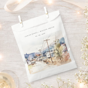 Asheville, North Carolina Landscape Wedding Favour Bags
