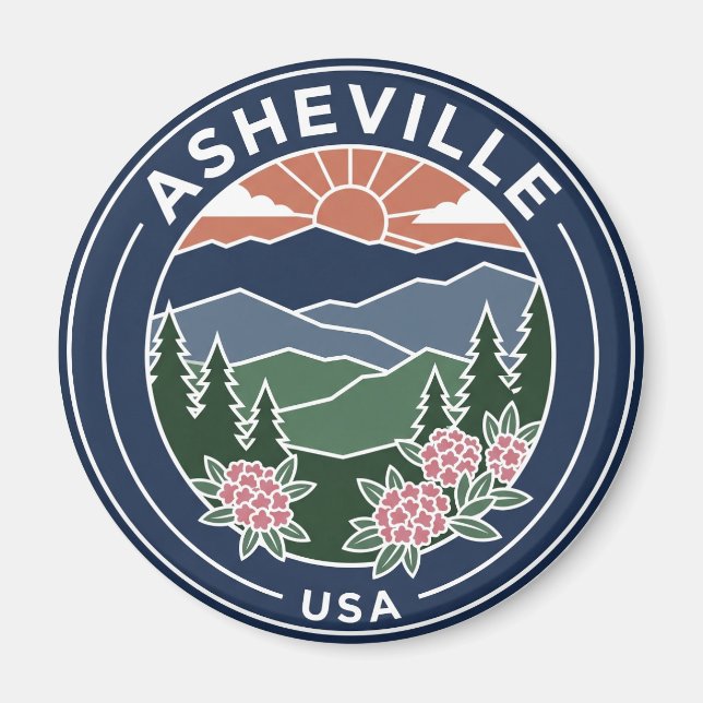 Asheville North Carolina Magnet (Front)