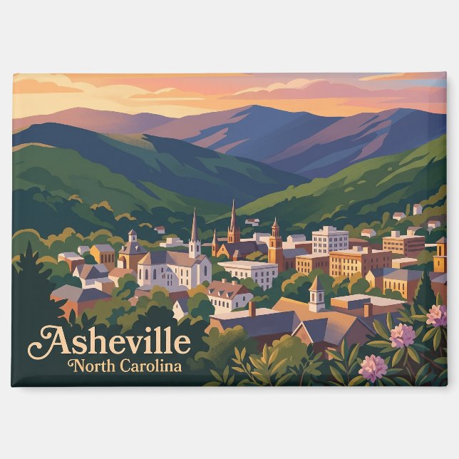 Asheville North Carolina Magnet (Front)
