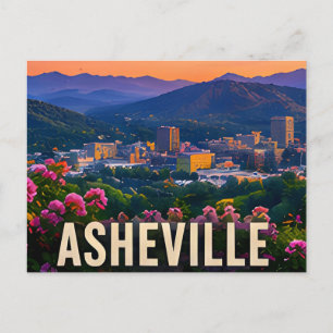 Asheville North Carolina Mountain Travel Gift Postcard
