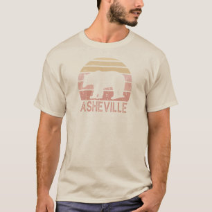 Asheville North Carolina Retro Bear T-Shirt