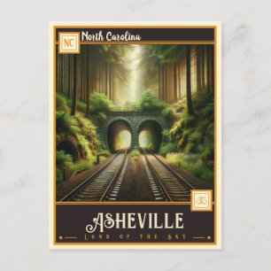 Asheville, North Carolina Vintage Postcard