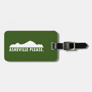 Asheville Please Luggage Tag