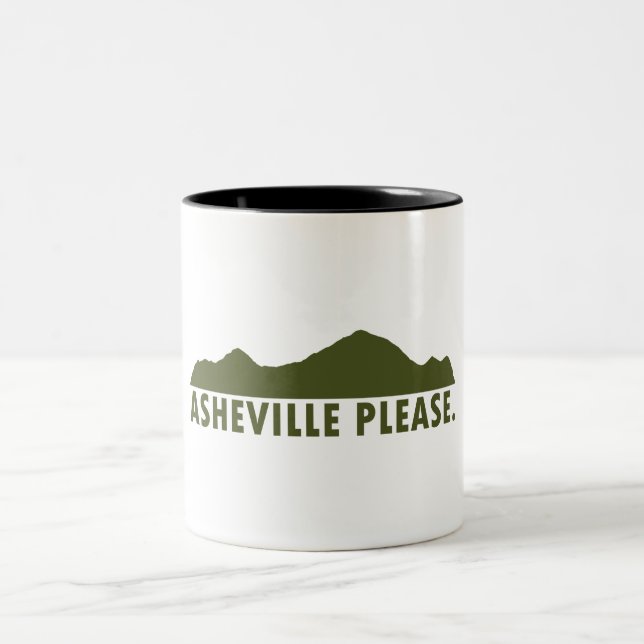 Asheville Please Two-Tone Coffee Mug (Center)