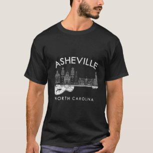 Asheville Souvenir Men North Carolina Lover Music T-Shirt
