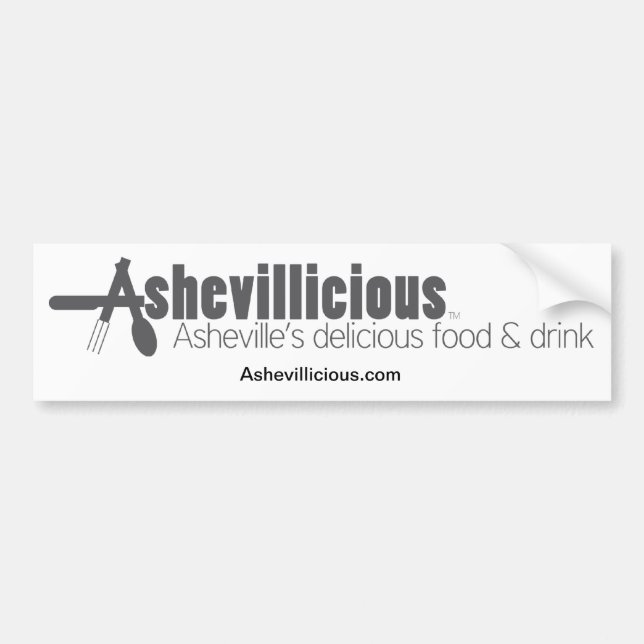 Ashevillicious Bumper Sticker (Front)
