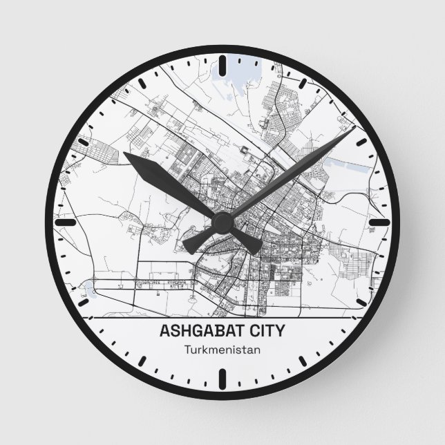 Ashgabat Clock City Line Art (Front)