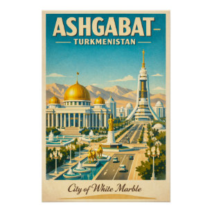 Ashgabat, Turkmenistan travel in 2026 Poster