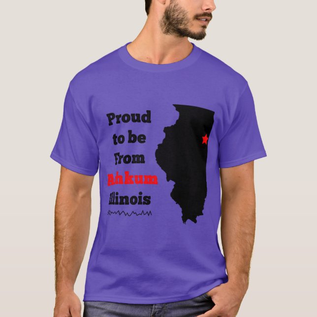 Ashkum Illinois Pride Design T-Shirt (Front)
