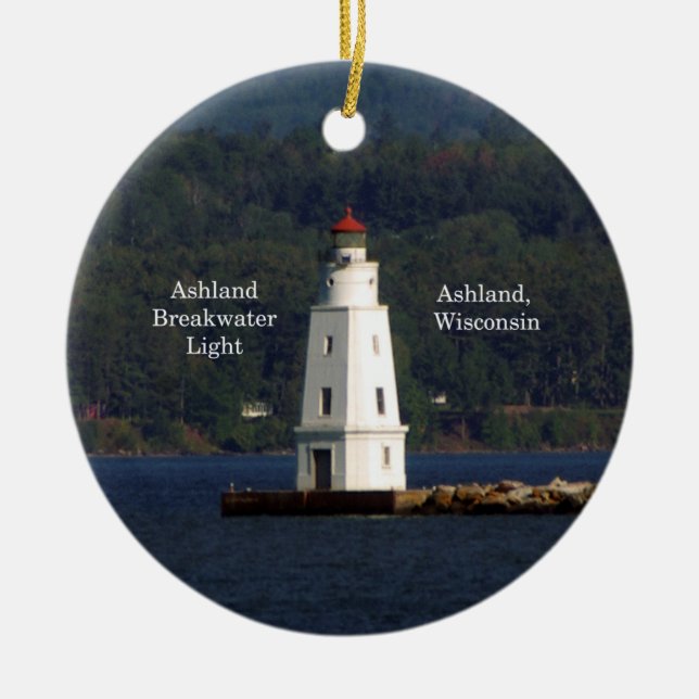 Ashland Breakwater Light ornament (Front)