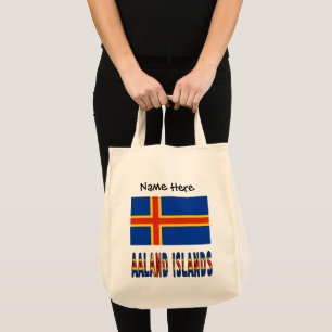 Ashland Islands Ålander Flag Personalised  Tote Bag