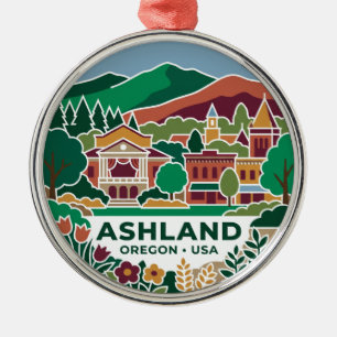 Ashland, Medford, Oregon, United States Metal Tree Decoration