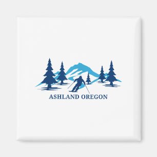 Ashland oregon ski resort skiing skier  magnet