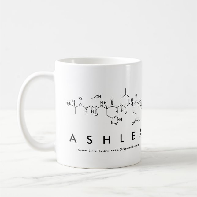 Ashlea peptide name mug (Left)