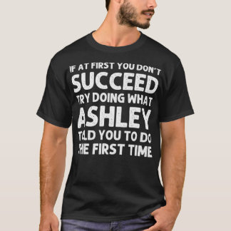 ASHLEY Gift Name Personalised Birthday Funny Chris T-Shirt