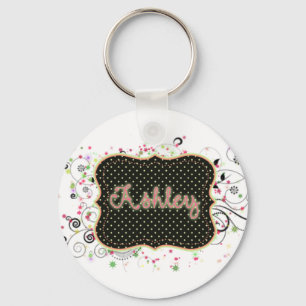 Ashley Nameplate Key Ring